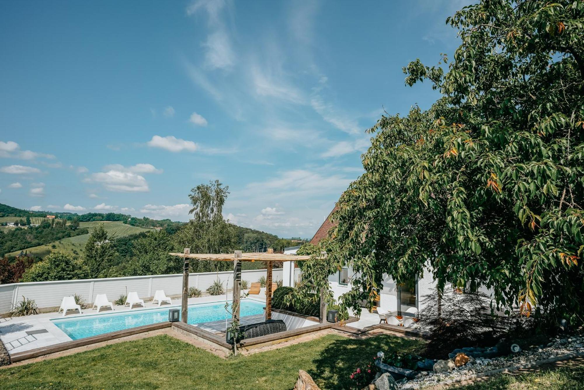 Weingut Holler Chalet Weingarten Spielfeld Exterior photo